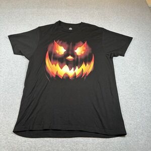 Celebrate Halloween Black Jack‎ O'Lantern T-shirt Mens L Cotton Blend